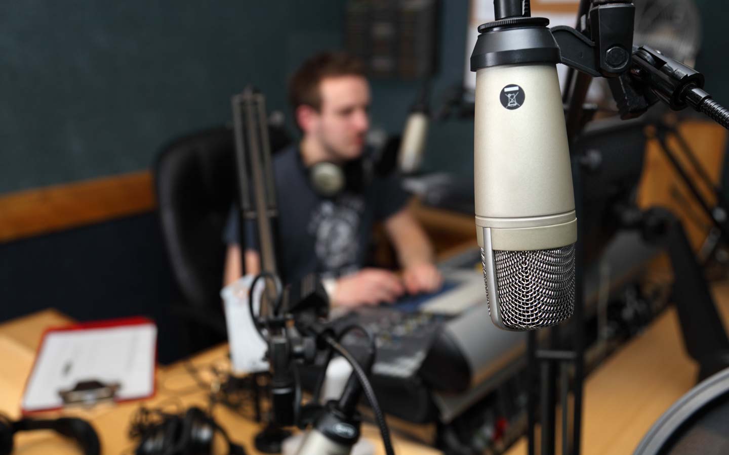 Graduate working as a radio journalist