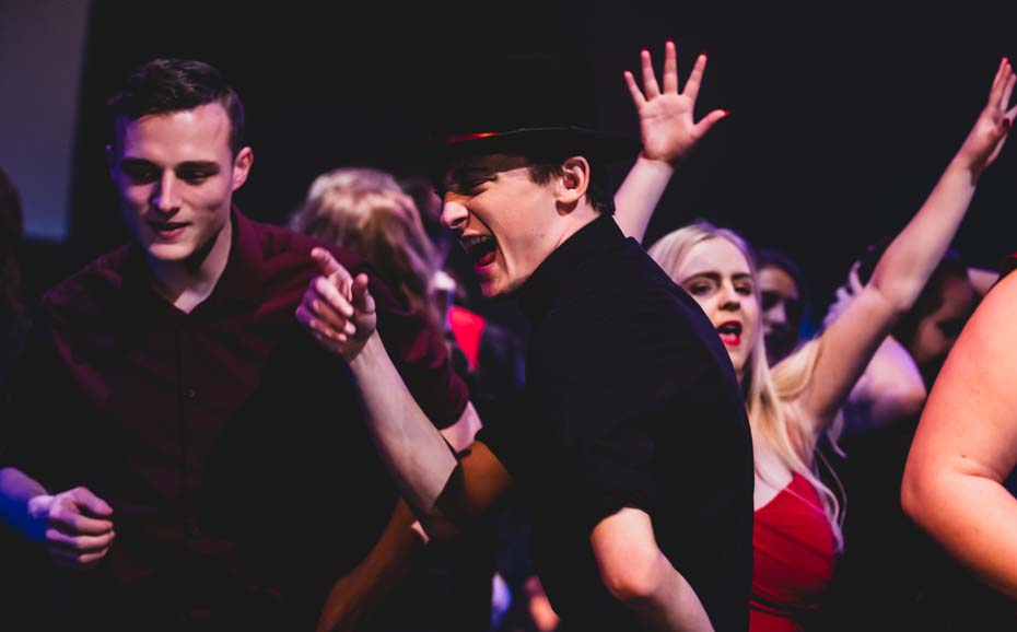 Dance scene from the Christmas Cabaret