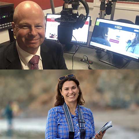 John Roder (top) and Anna Turns (bottom) appointed new Journalism lecturers