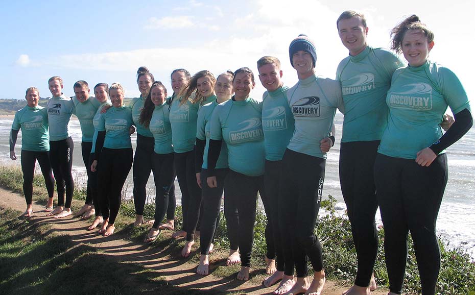 Marjon trainees go to surf school