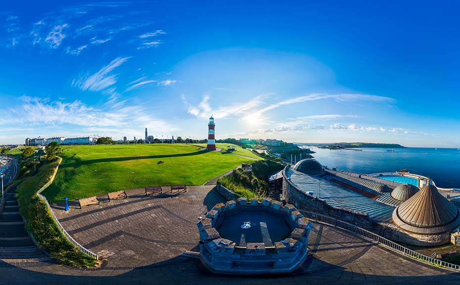 A view of Plymouth Hoe