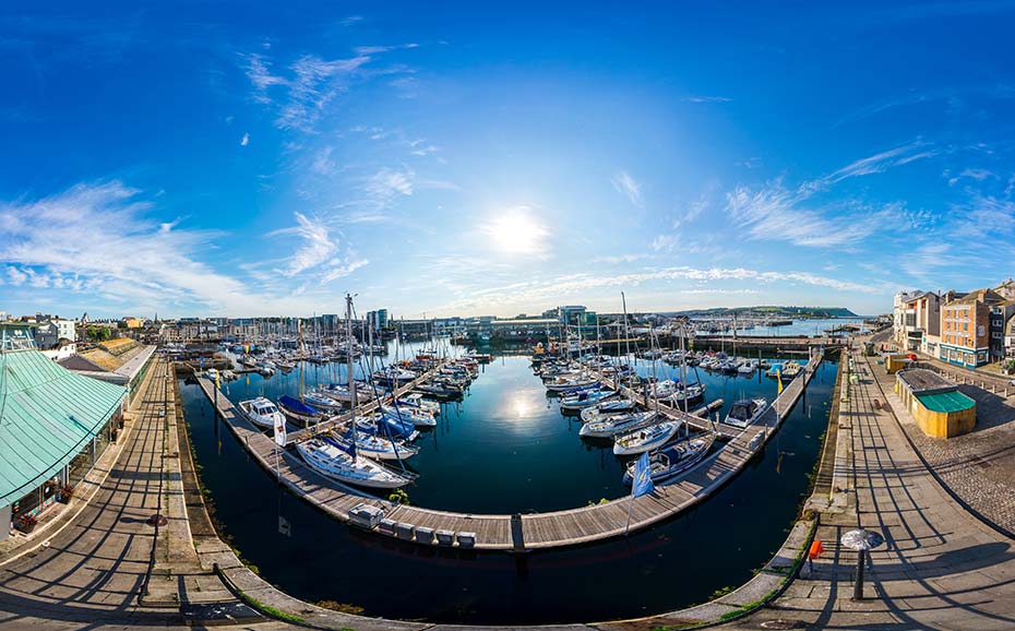 A view of Plymouth Barbican