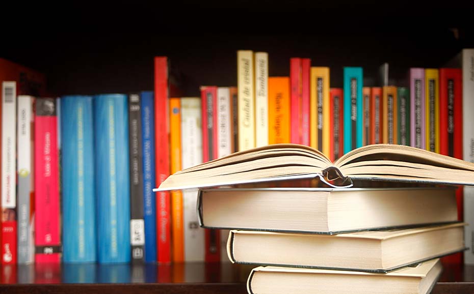 Books on shelf