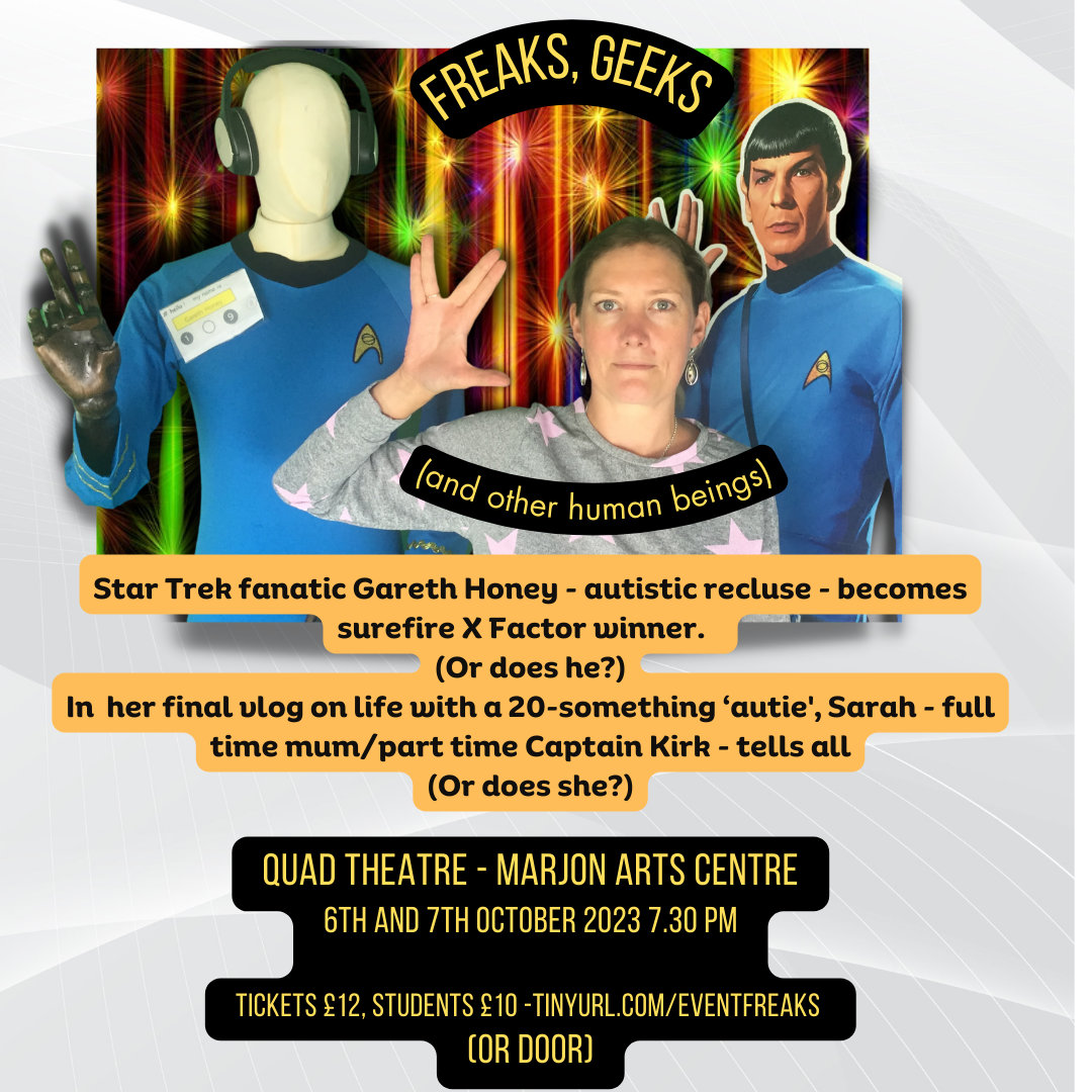 A poster advertising the Freaks, Geeks and Other Human Beings show
