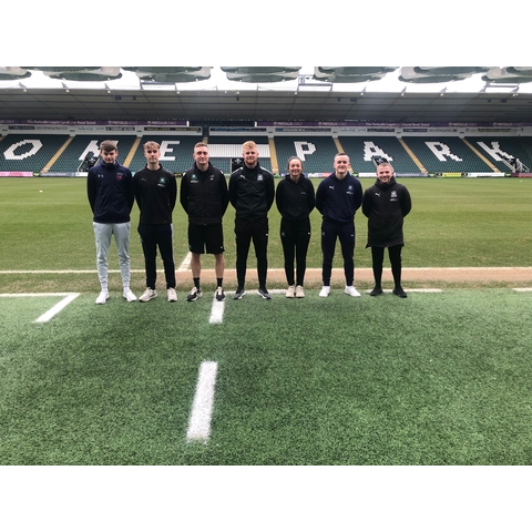 Marjon students on placement at Plymouth Argyle FC