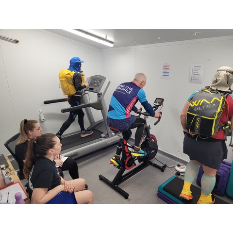 Athletes train in the Marjon Sport & Health Centre