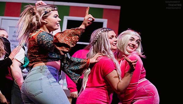 Musical theatre students performing Legally Blonde