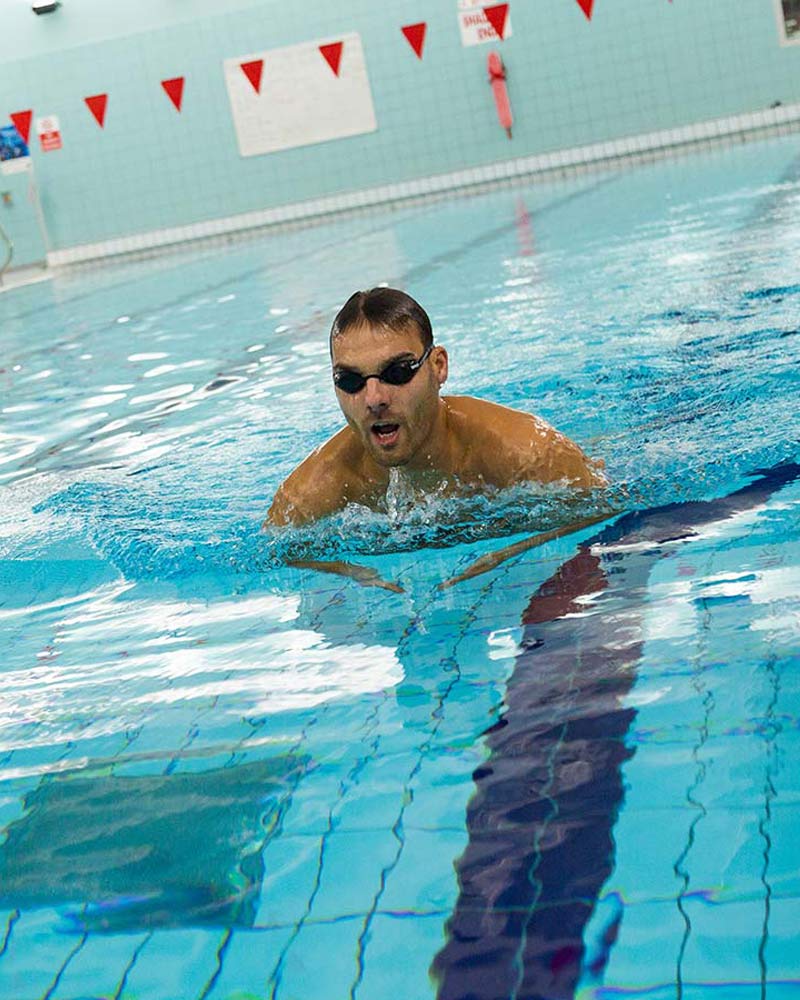 Swimming in the pool