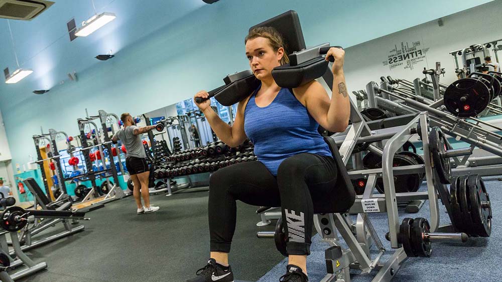 Member using a resistance machine