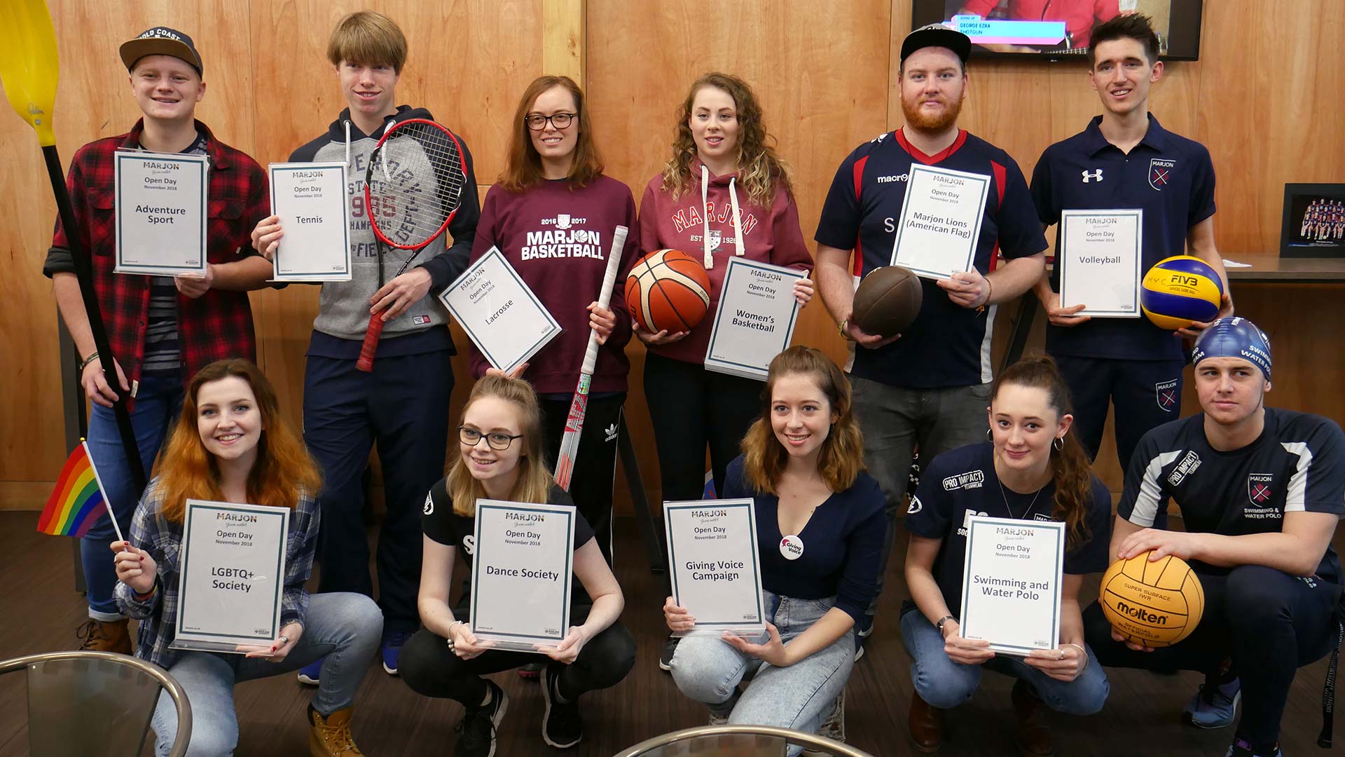 Members at a clubs and societies fair