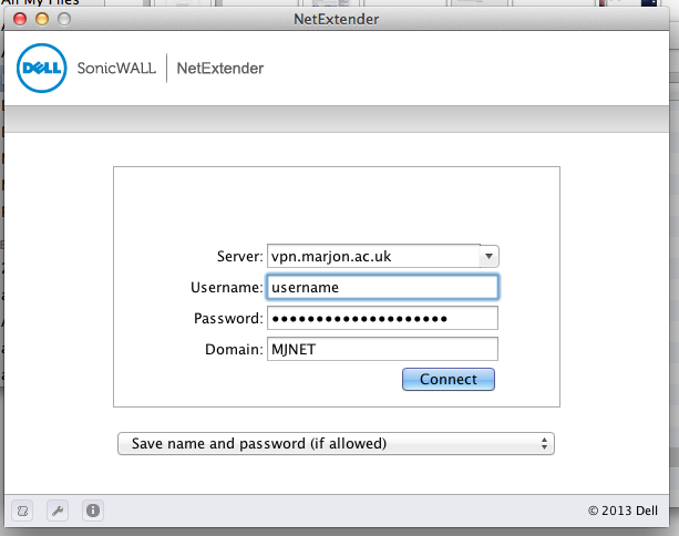 VPN for Apple Mac Logon