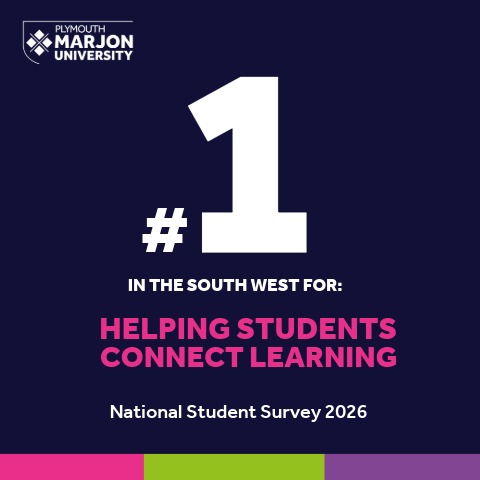"#1 in the South West for helping students connect learning - National Student Survey 2026"