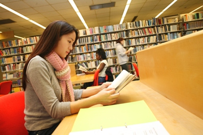 An image inside the University College library