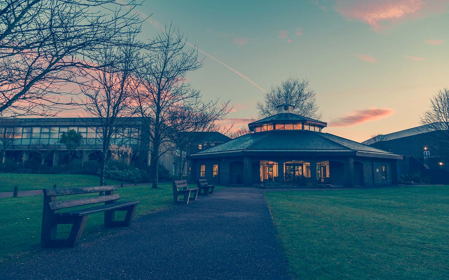 Chaplaincy with pink sky background