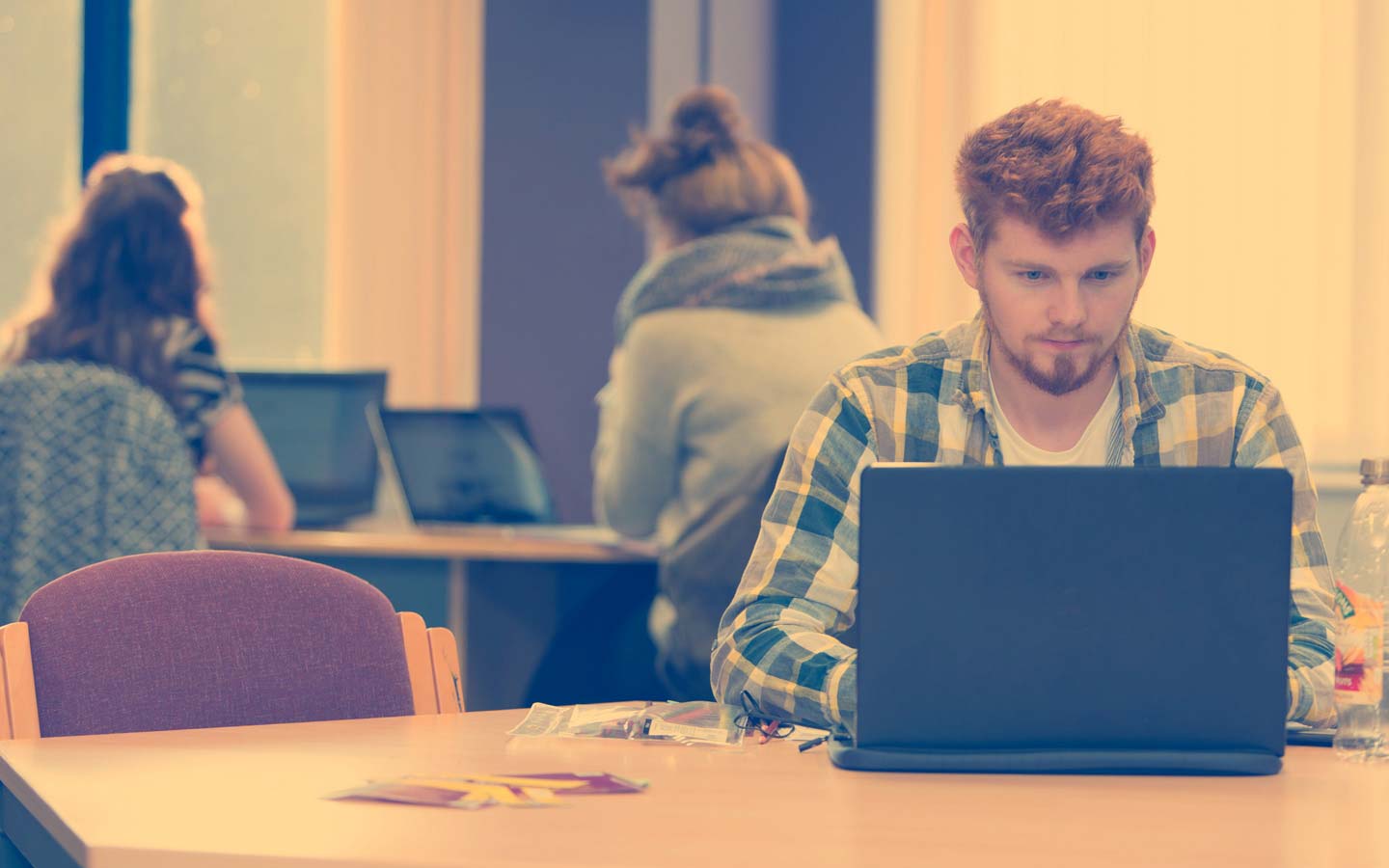 Male on laptop