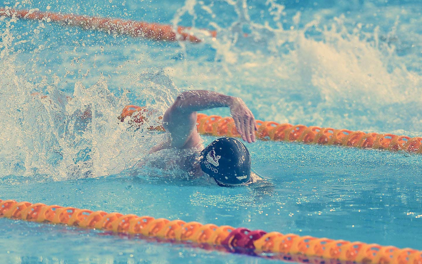 Elite Sport Swimmer in water